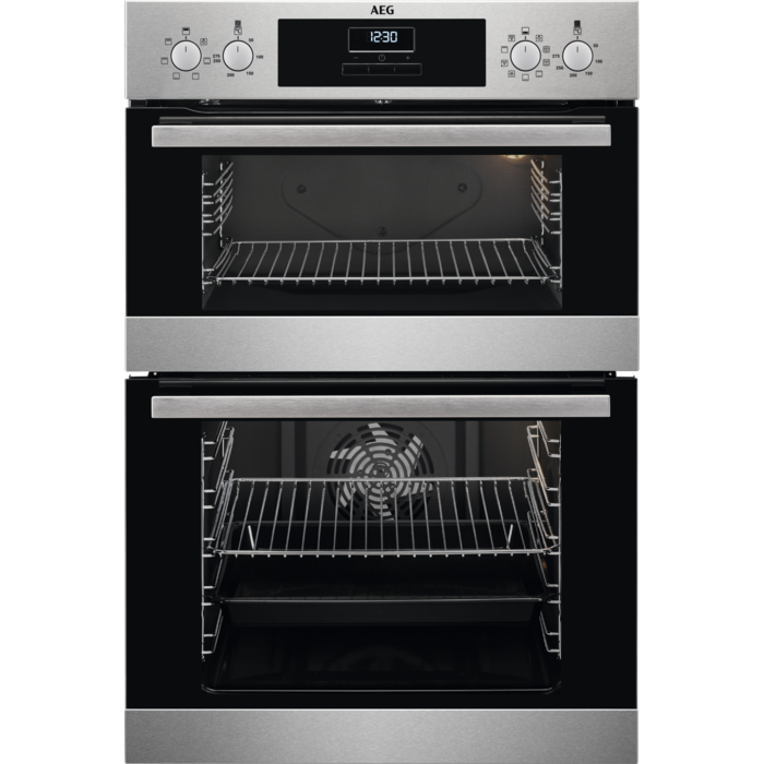 AEG DCB331010M 59.4cm Built In Electric Double Oven - Stainless