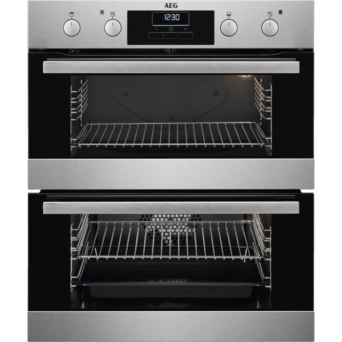 AEG DUB331110M 59.4cm Built In Electric Double Oven - Stainless