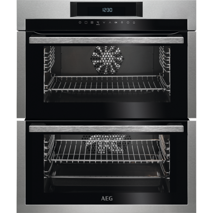 AEG DUE731110M 59.4cm Built In Electric Double Oven - Stainless Steel