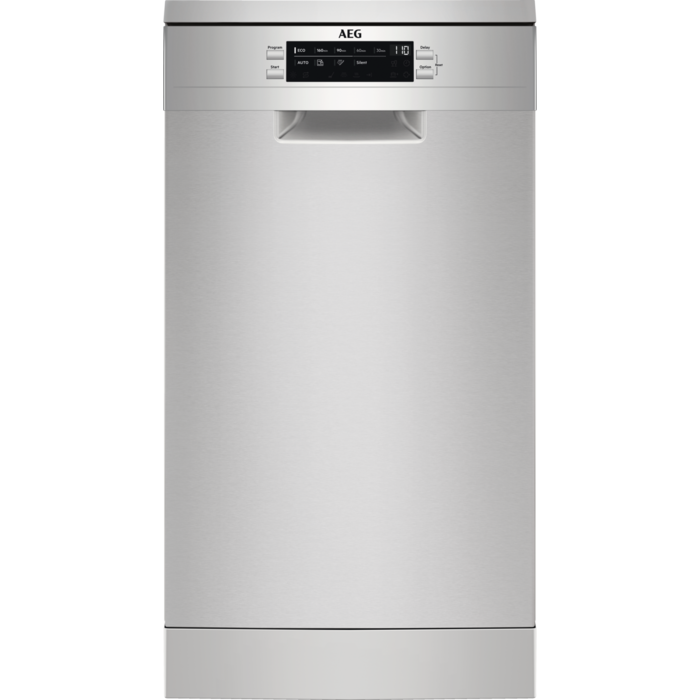 AEG FFB73527ZM Slimline Dishwasher - Stainless Steel - 10 Place Settings