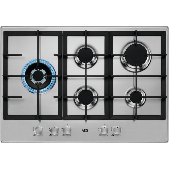 AEG HGB75500SM 74.5cm Gas Hob - Stainless