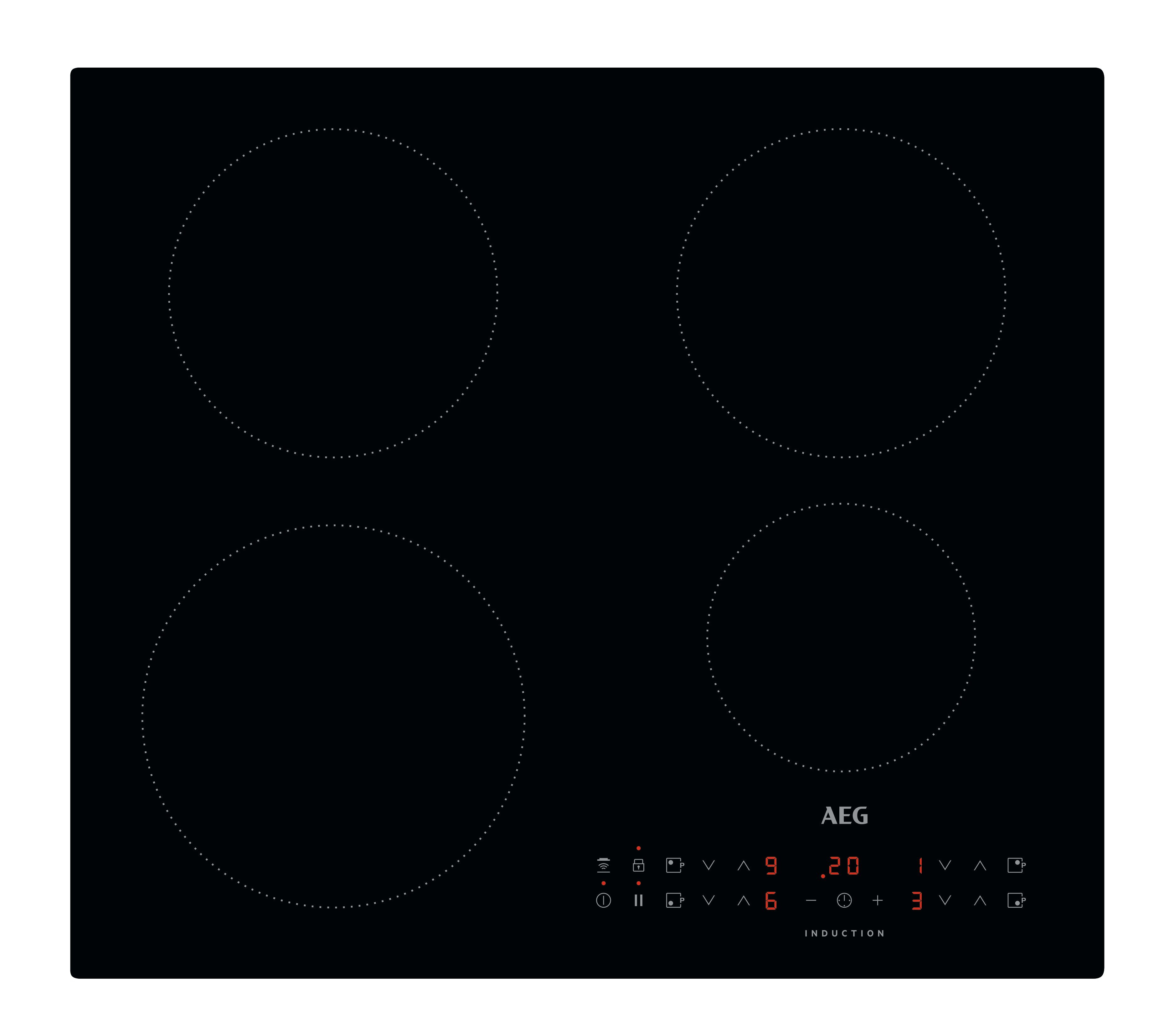 AEG IKX64301CB 59cm Induction Hob - Black