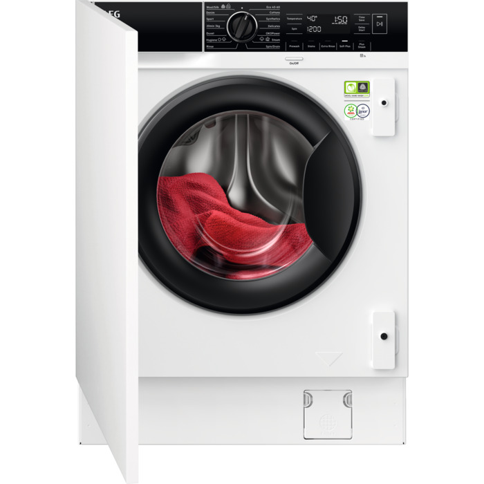 AEG LF8E8436BI 8kg 1400 Spin Integrated Washing Machine - White