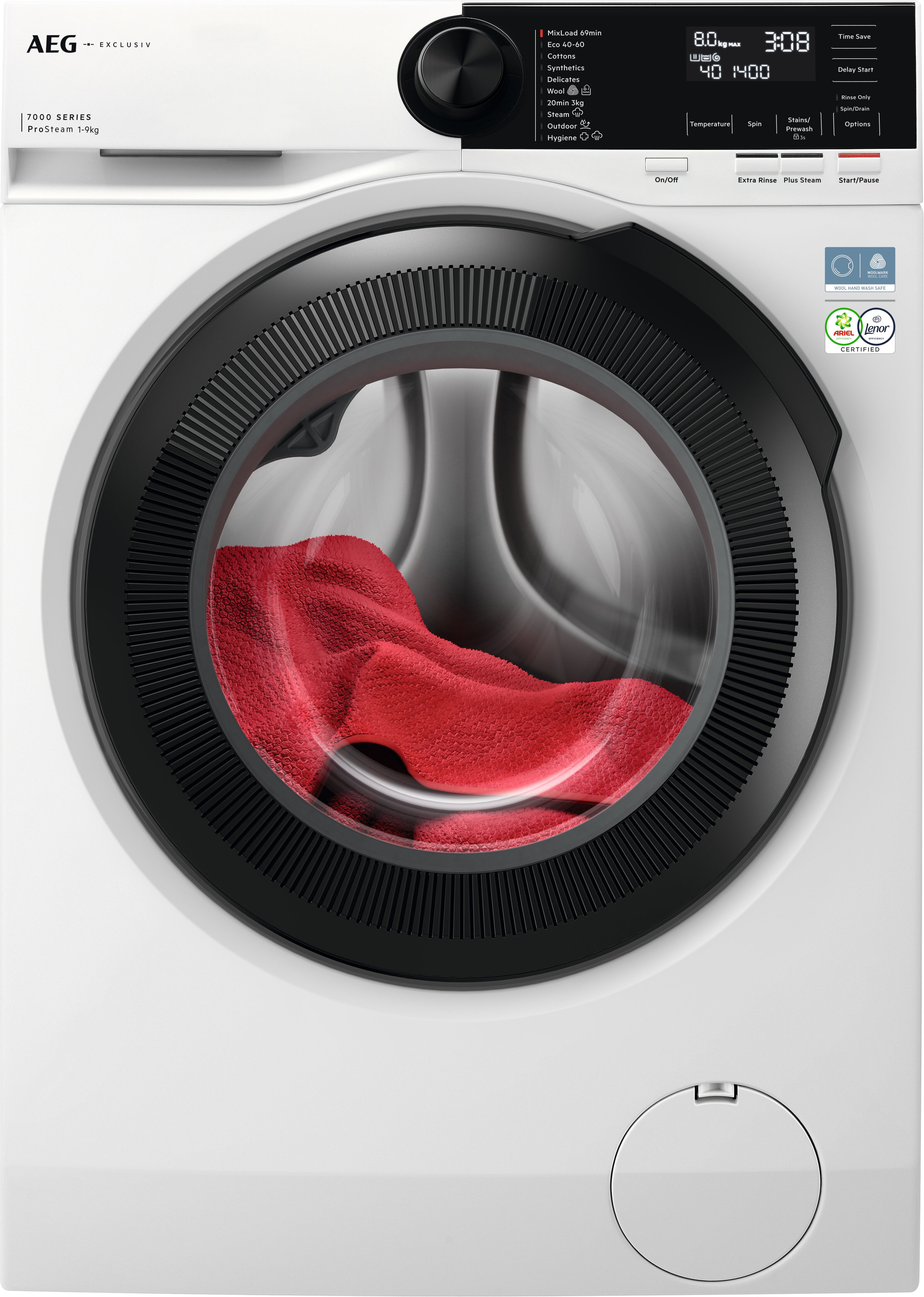AEG Exclusiv Line LFSR72944B 9kg 1400 Spin Washing Machine - White