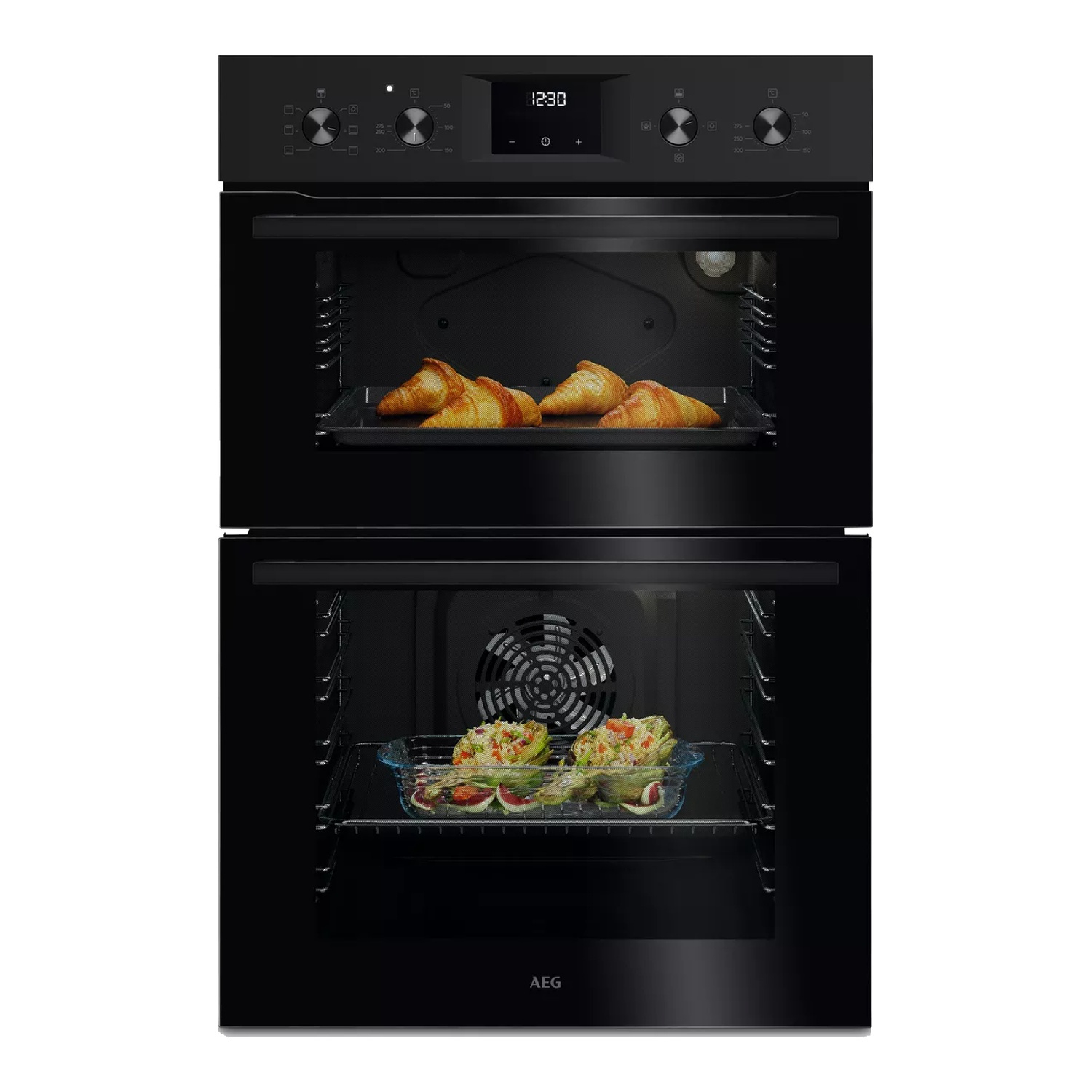 AEG OU5NP20B 59.4cm Double Built In Oven - Black