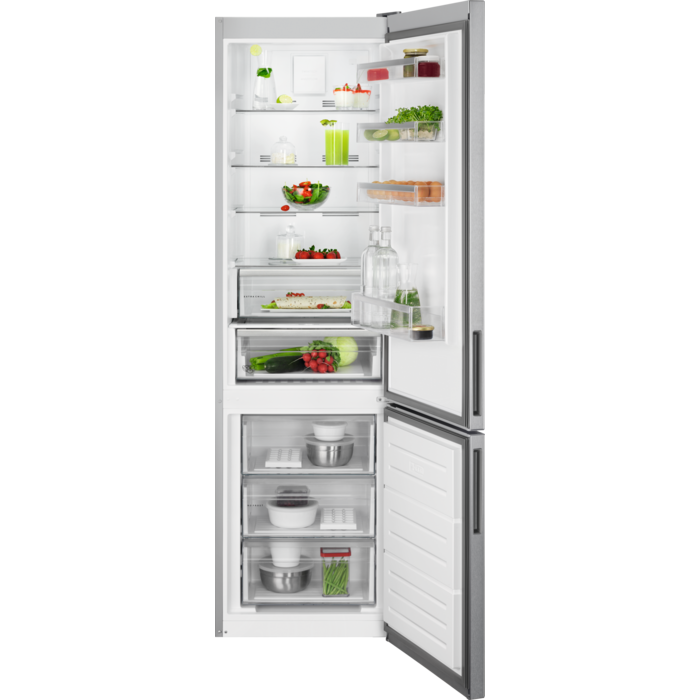 AEG RCB636E2MX 59.5cm 70/30 Fridge Freezer - Stainless Steel