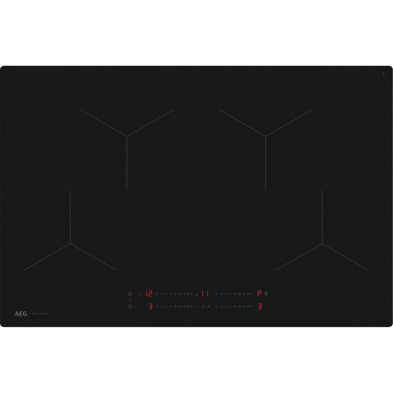 AEG Exclusiv Line SO84IA0BIT 77cm Induction Hob - Black