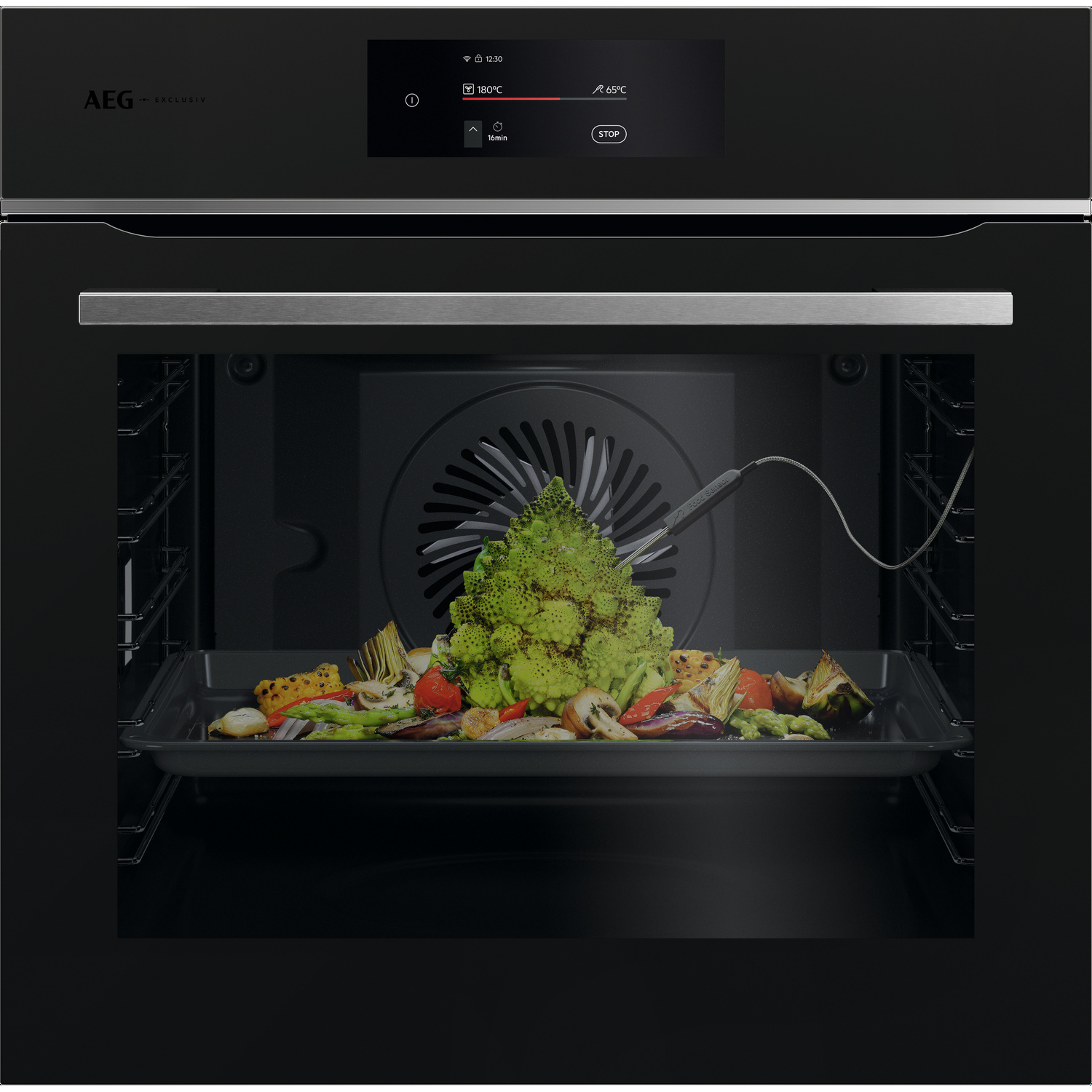 AEG TE7PB731AT 59.5cm Built In Electric Single Oven - Black
