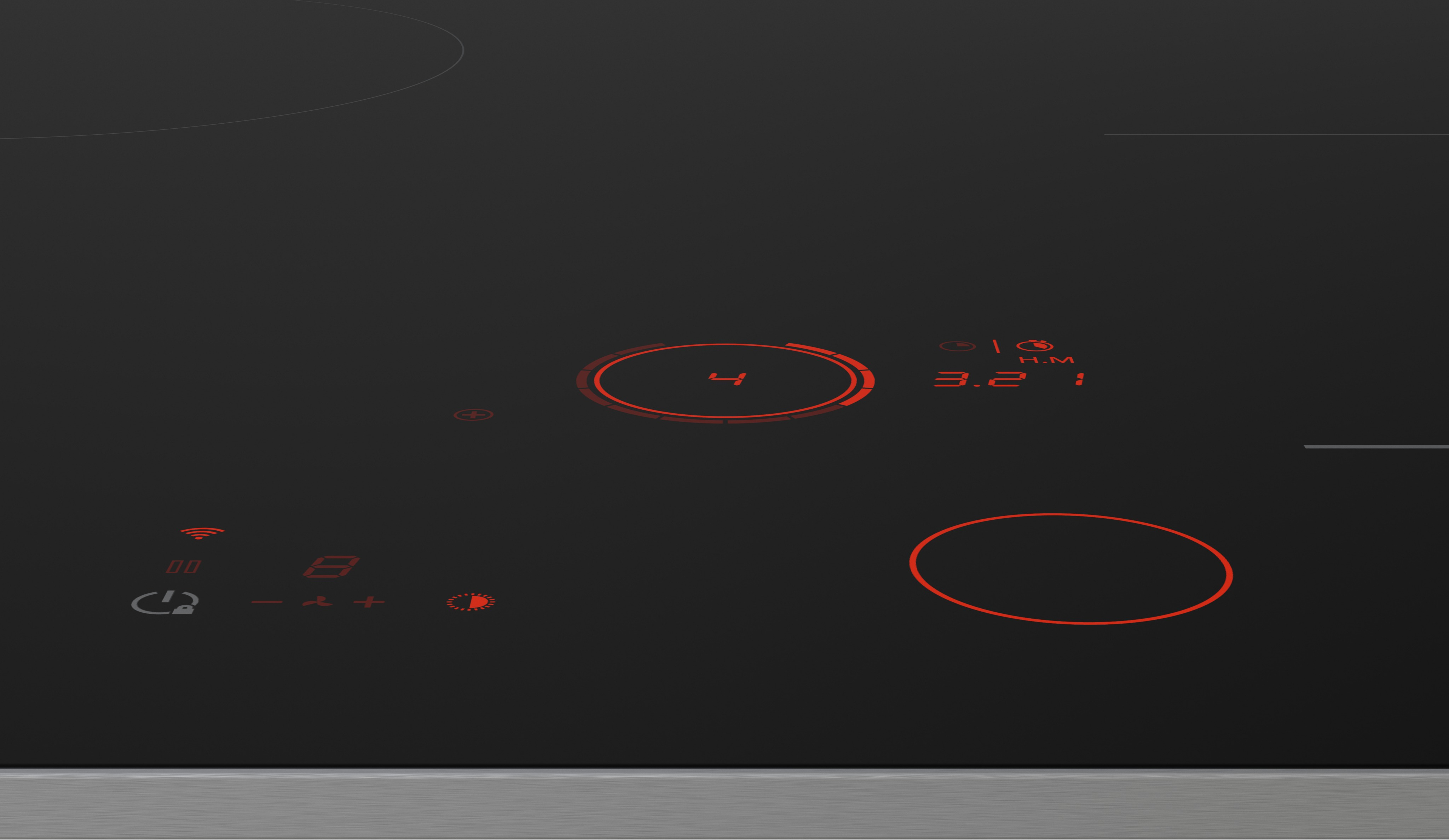 Asko HID824GC 80cm 4 Zone Induction Hob - Black
