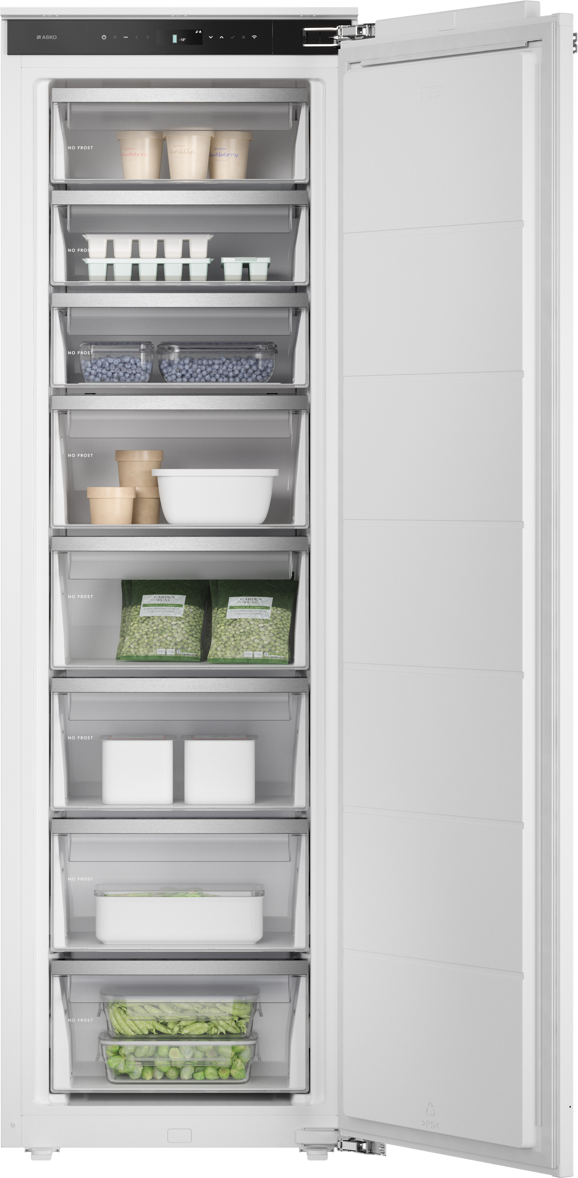 ASKO RBF576DND1.UK Integrated No Frost Upright Freezer 