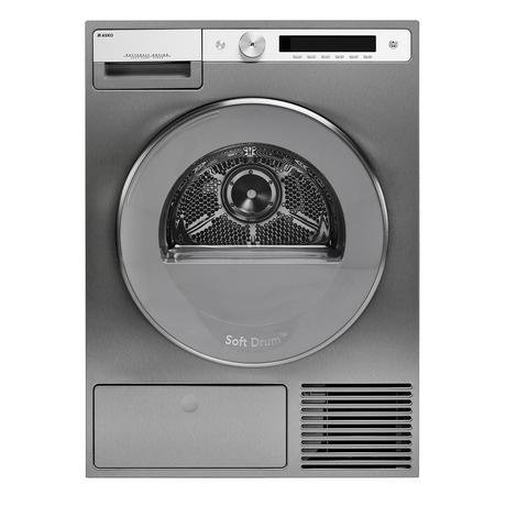 ASKO T608HX_S_UK 8kg Heat Pump Tumble Dryer - Stainless Steel