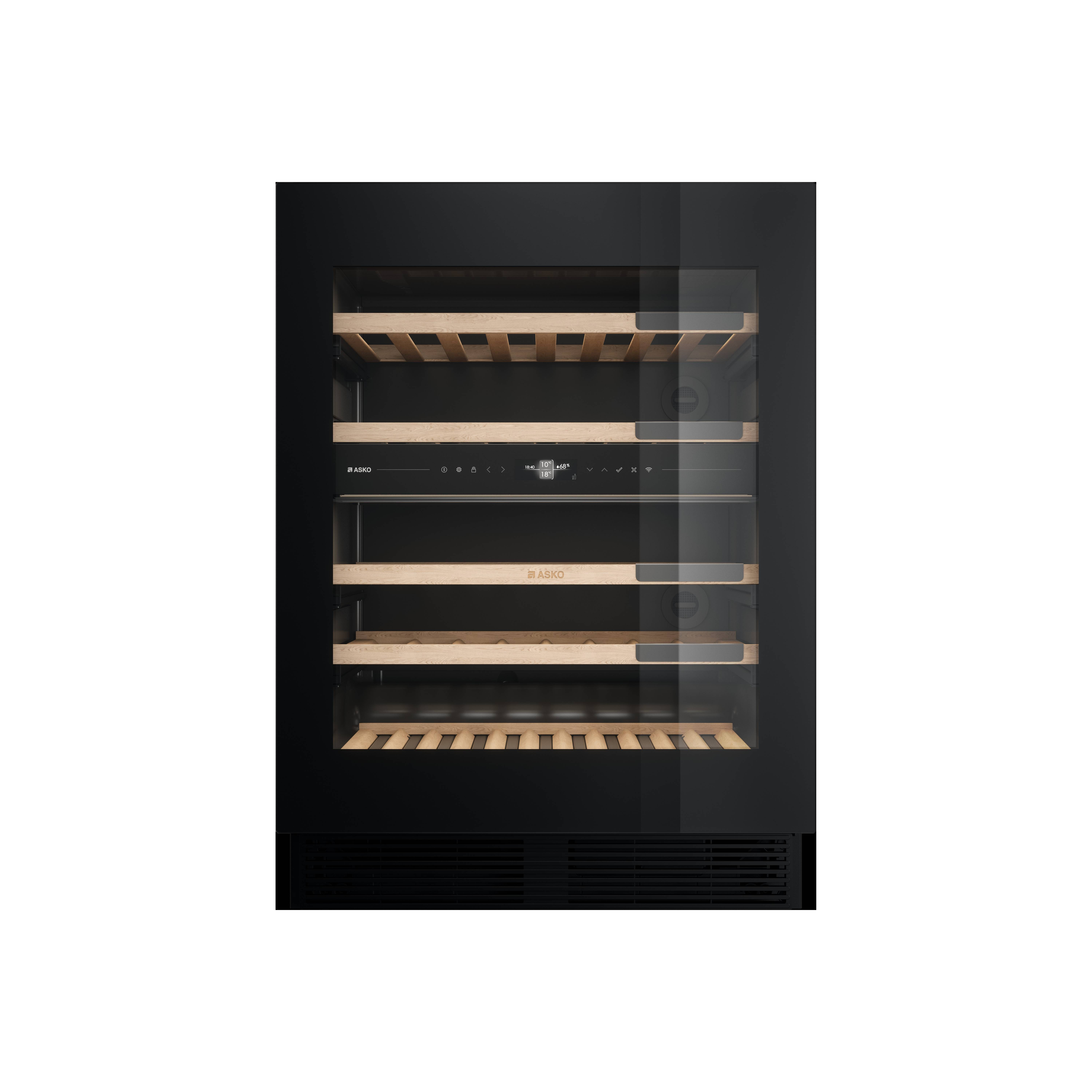 Asko WCN25842G 2 Zone Wine Cooler - Black