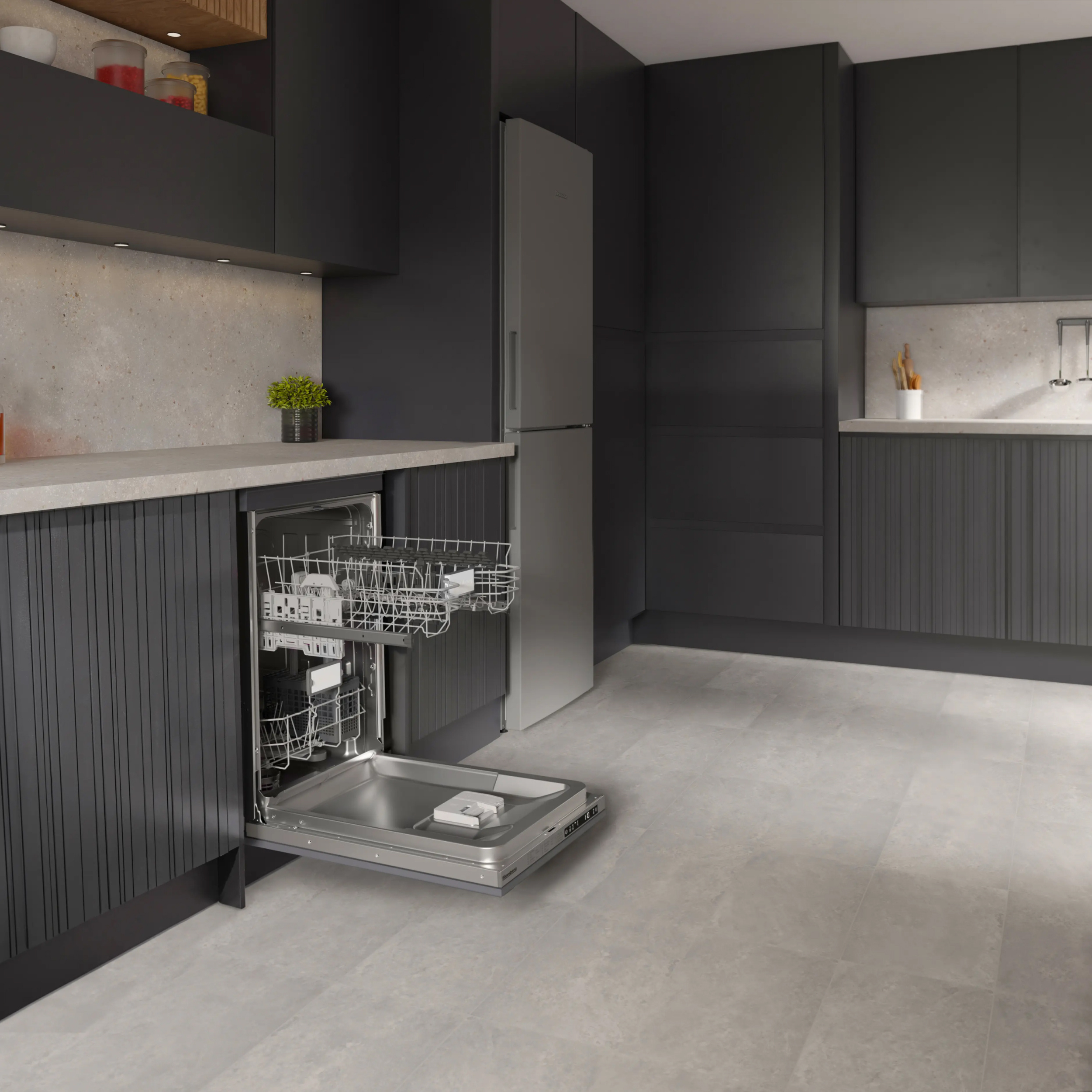 LDV02284 Integrated Slimline Dishwasher 10 Place Settings