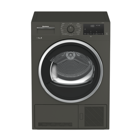 Blomberg LTK38030G 8kg Condenser Tumble Dryer - Graphite