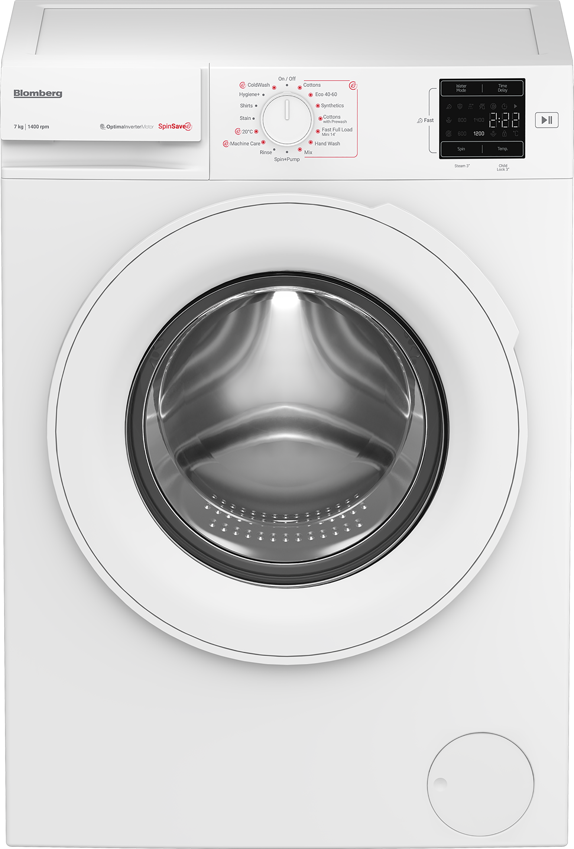 Blomberg LWA27461W 7kg 1400 Spin SpinSave Washing Machine - White