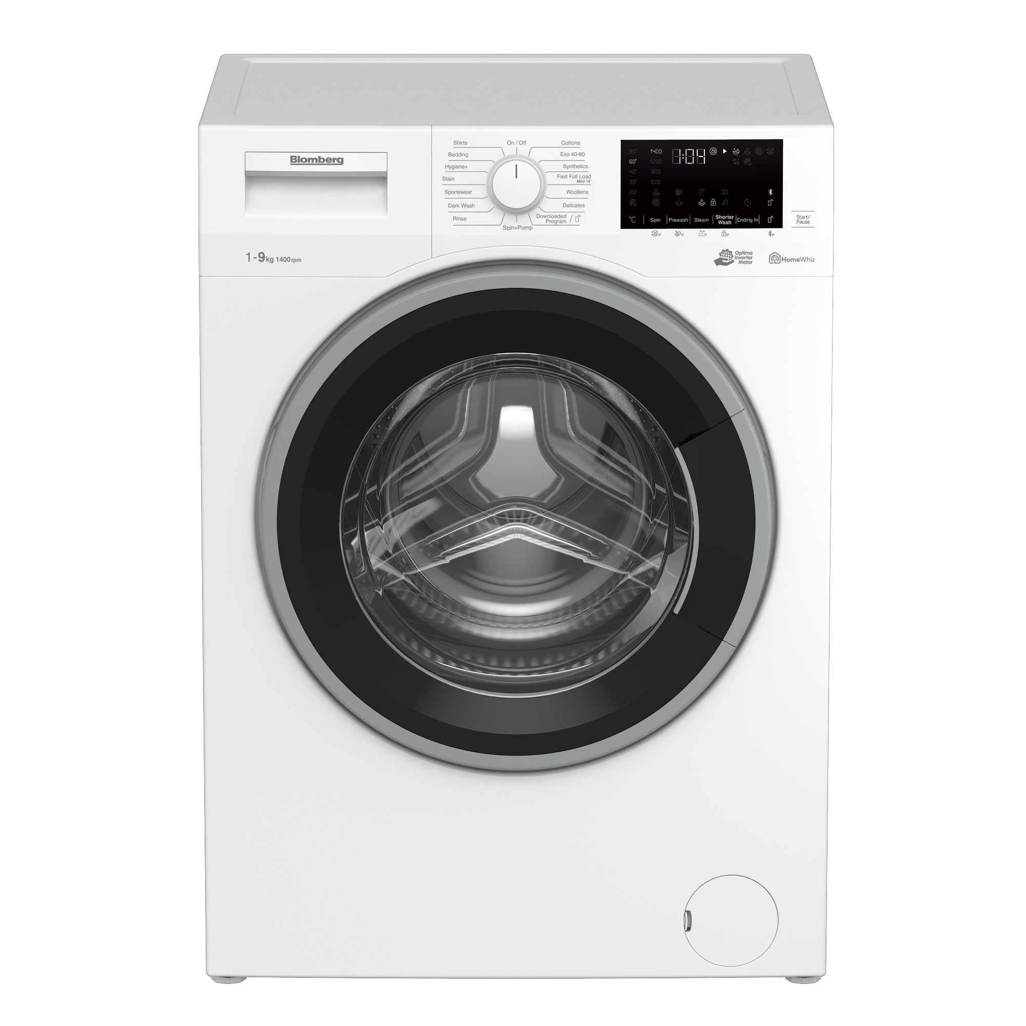 Blomberg LWF194410W 9kg 1400 Spin Washing Machine with Bluetooth Connection - White