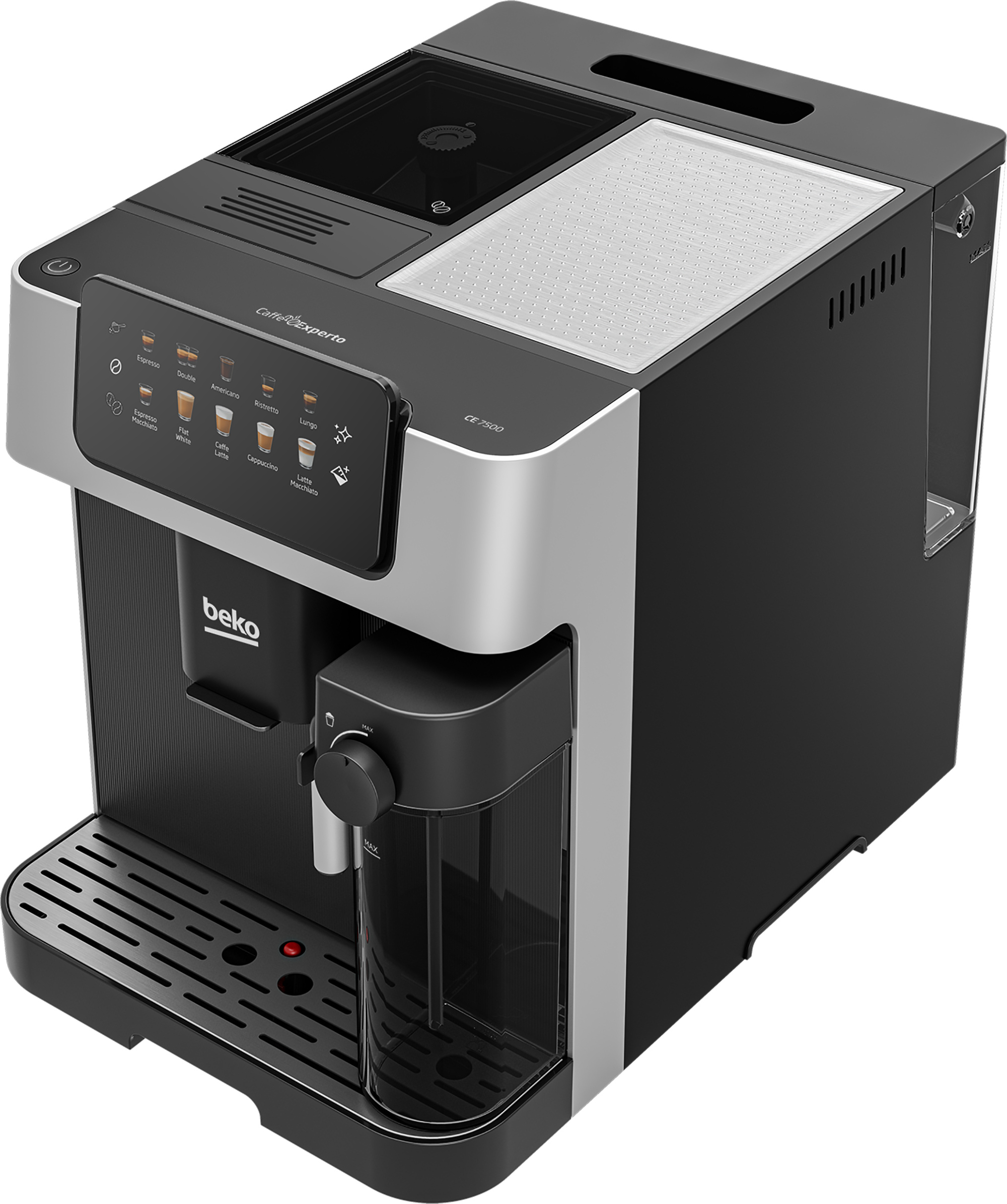 Beko CEG7304X Bean to Cup Fully Automatic Espresso Machine with Integrated Milk Jug - Silver