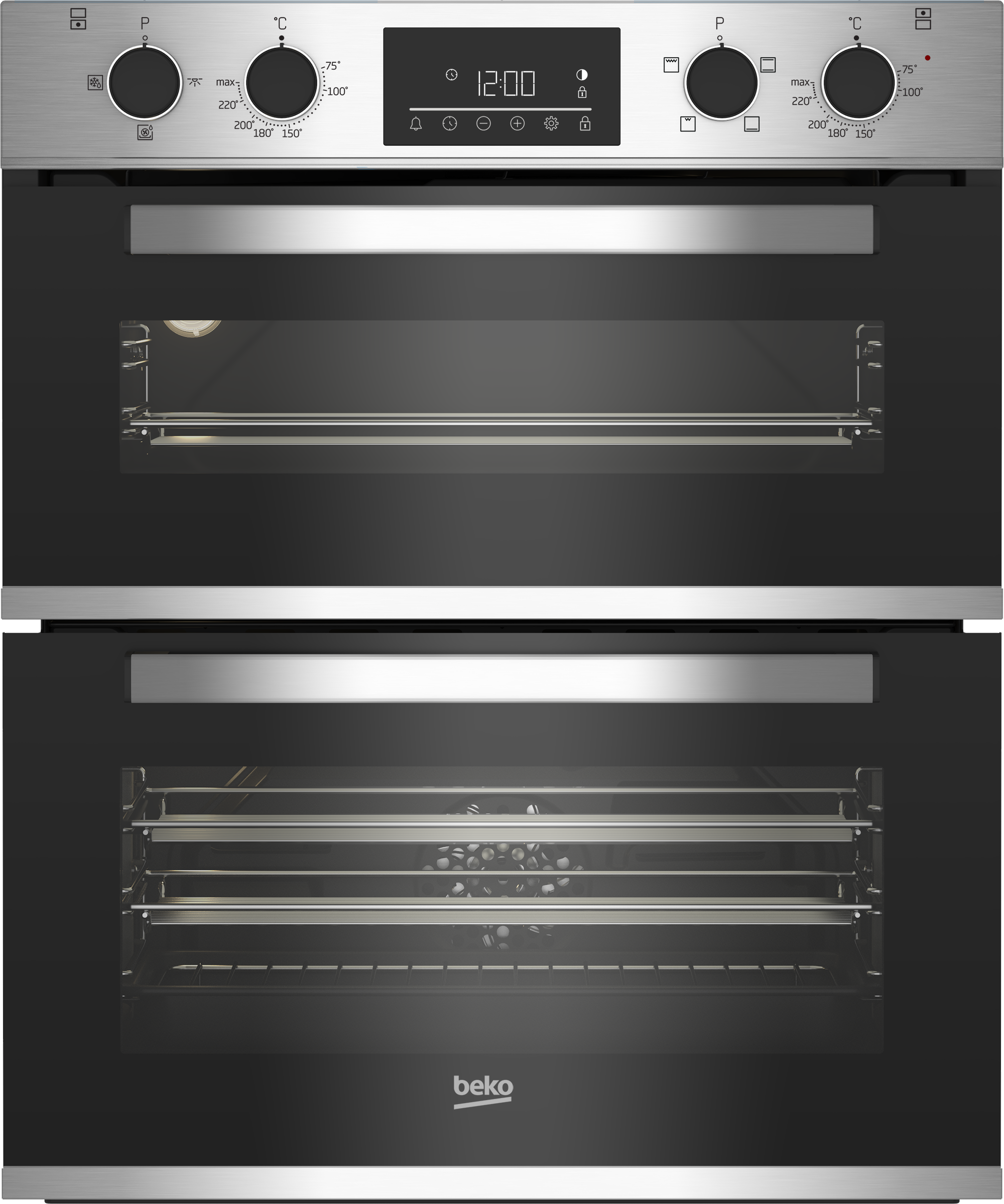 Beko CTFY22309X 59.4cm Built under Electric Double Oven - Stainless Steel