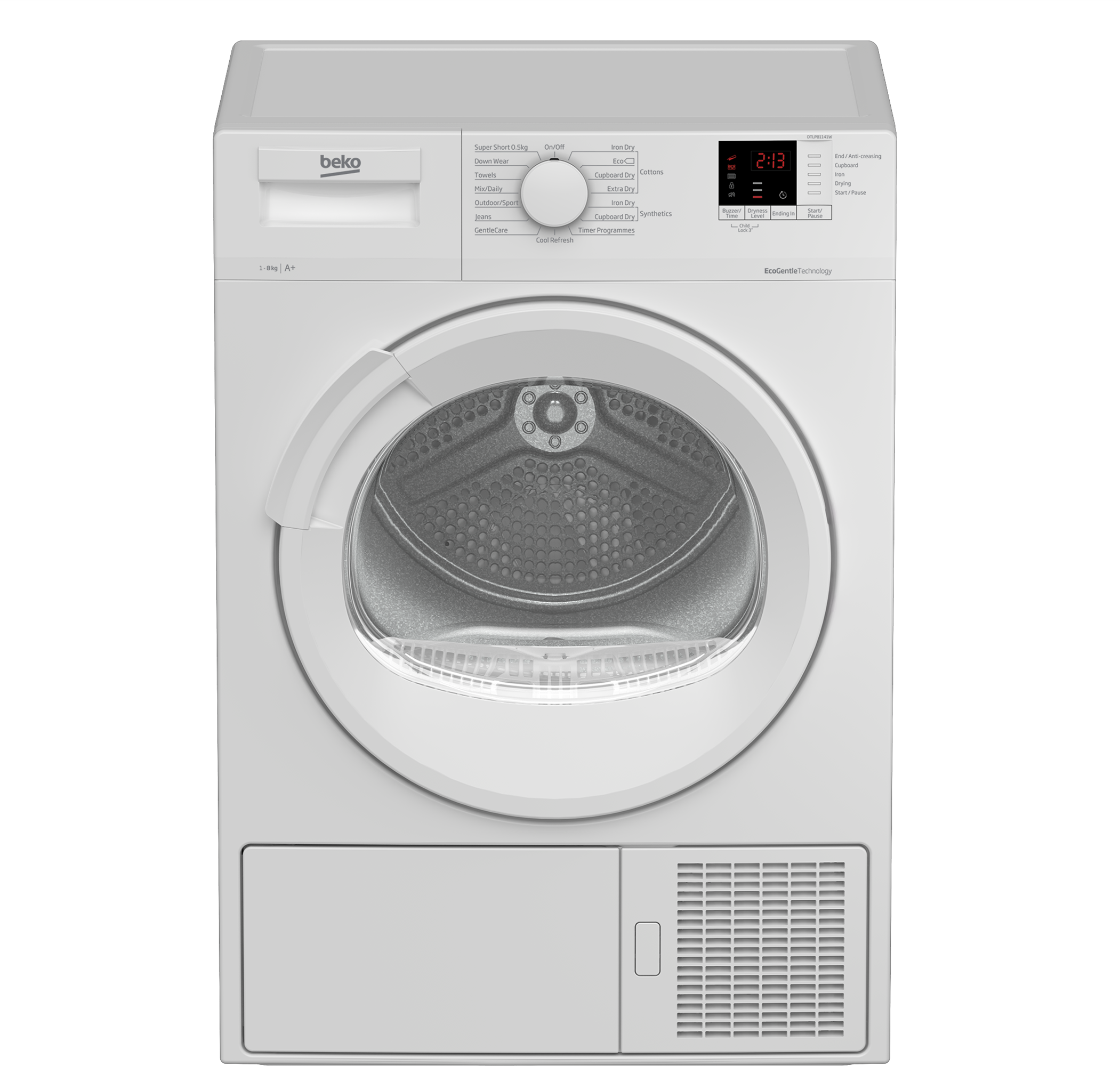 Beko DTLP81141W 8kg Heat Pump Tumble Dryer - White