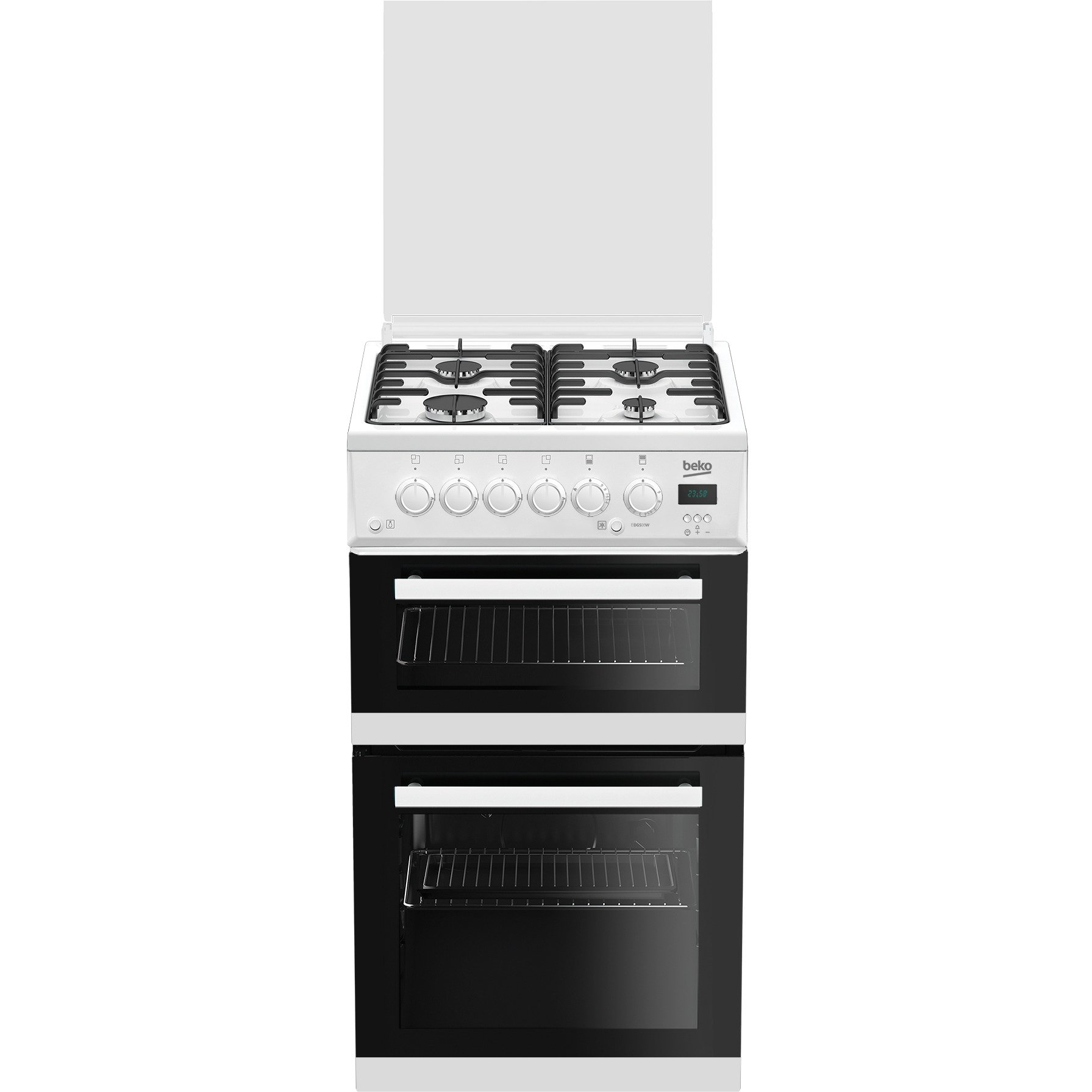 EDG506W 50cm Twin Cavity Gas Cooker Glass Lid
