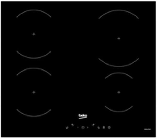 Beko HIIP64430QT 60cm Induction Hob with Touch Controls - Black 