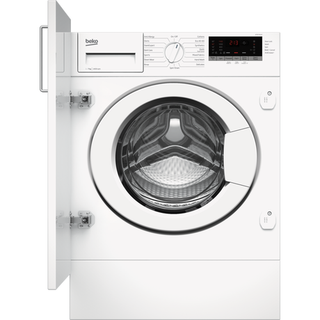 Beko WTIK74151F 7kg 1400 Spin Integrated RecycledTub Washing Machine - White