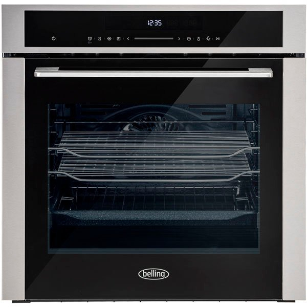 Belling BI603MFPY 59.5cm Built In Electric Single Oven - Stainless Steel