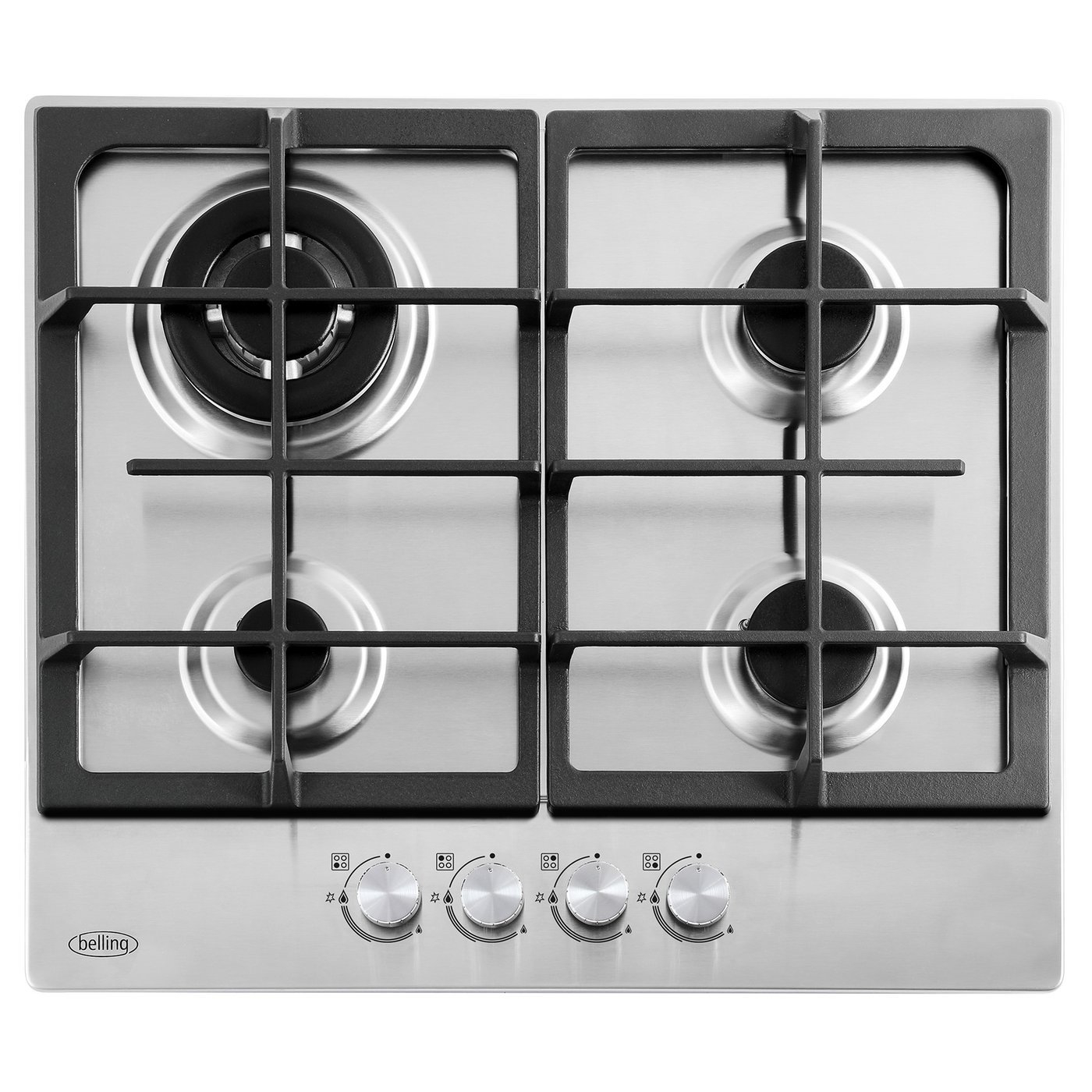 Belling GHU603CI 60cm Gas Hob - Stainless Steel