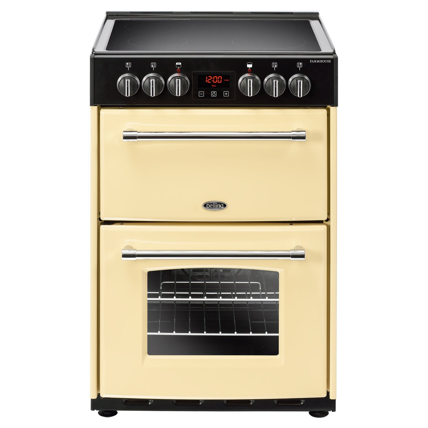 Belling 444444710 60cm Electric Range Cooker with Ceramic Hob - Cream
