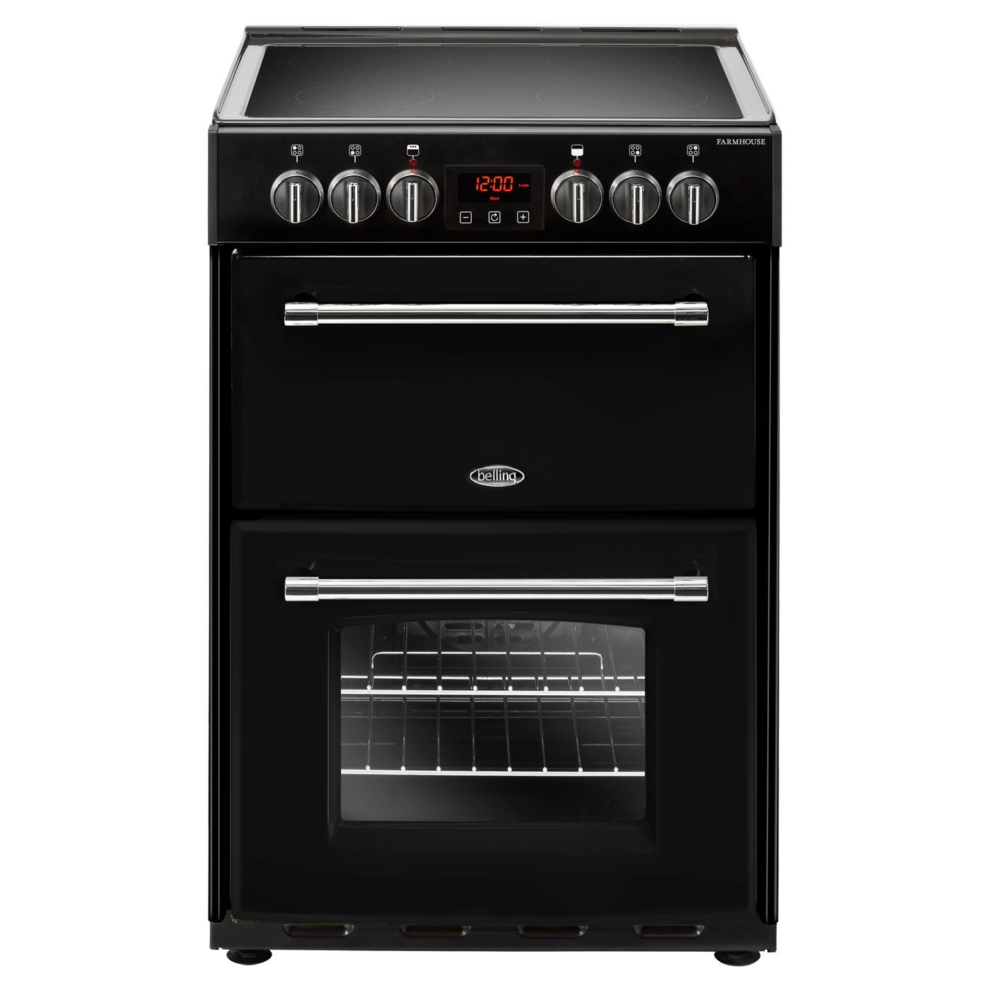 Belling  444444711 Farmhouse 60E Electric Range Cooker - Black