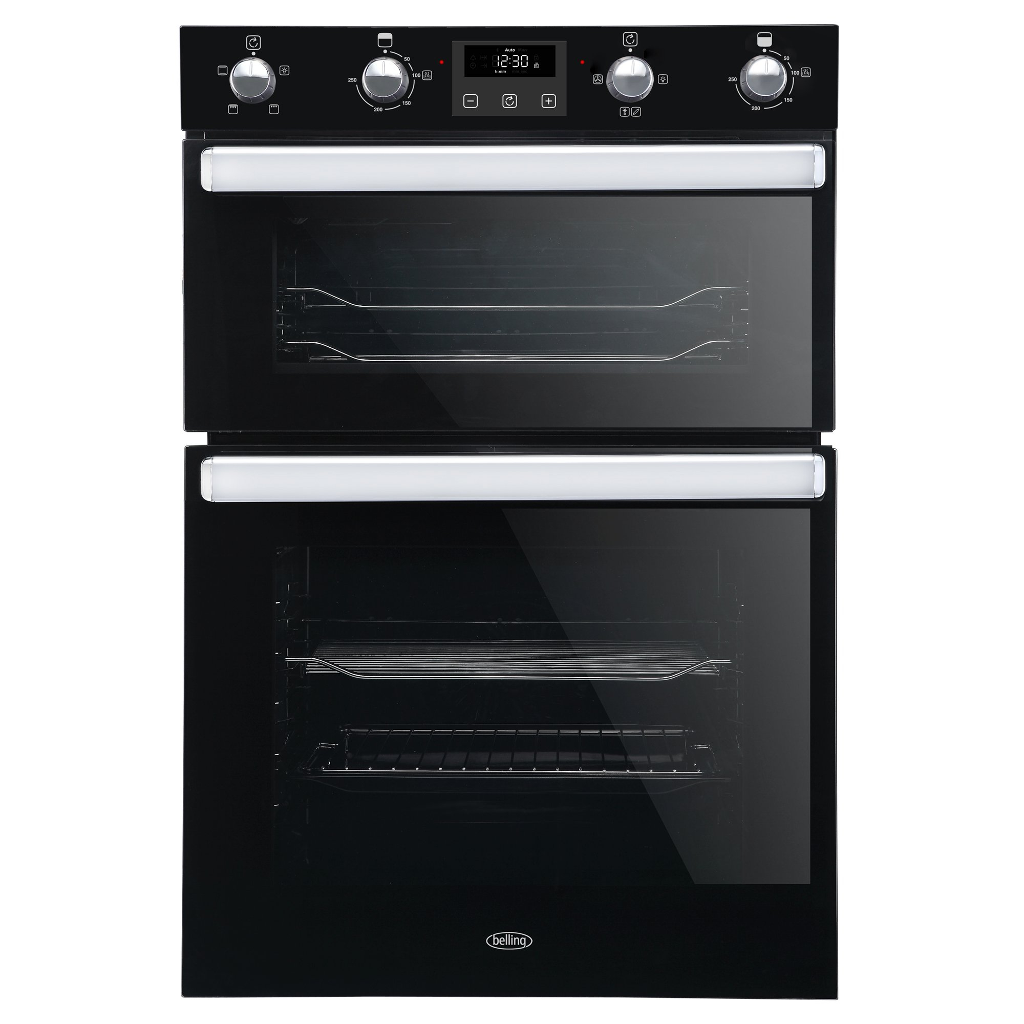 Belling BI902FPBLK 90cm Built In Electric Double Oven - Black