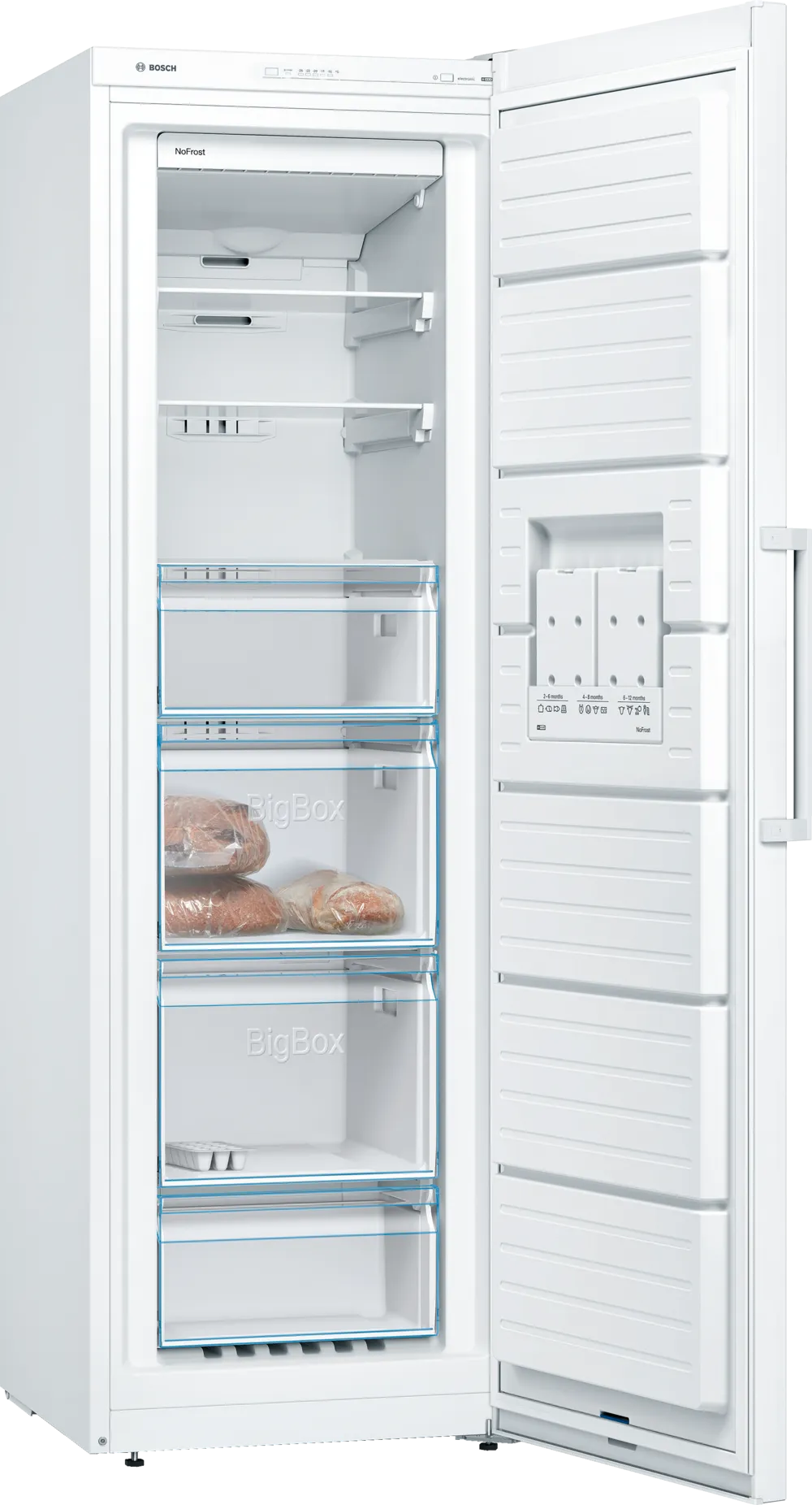 Bosch GSN36VWEPG 60cm No Frost Tall Freezer - White