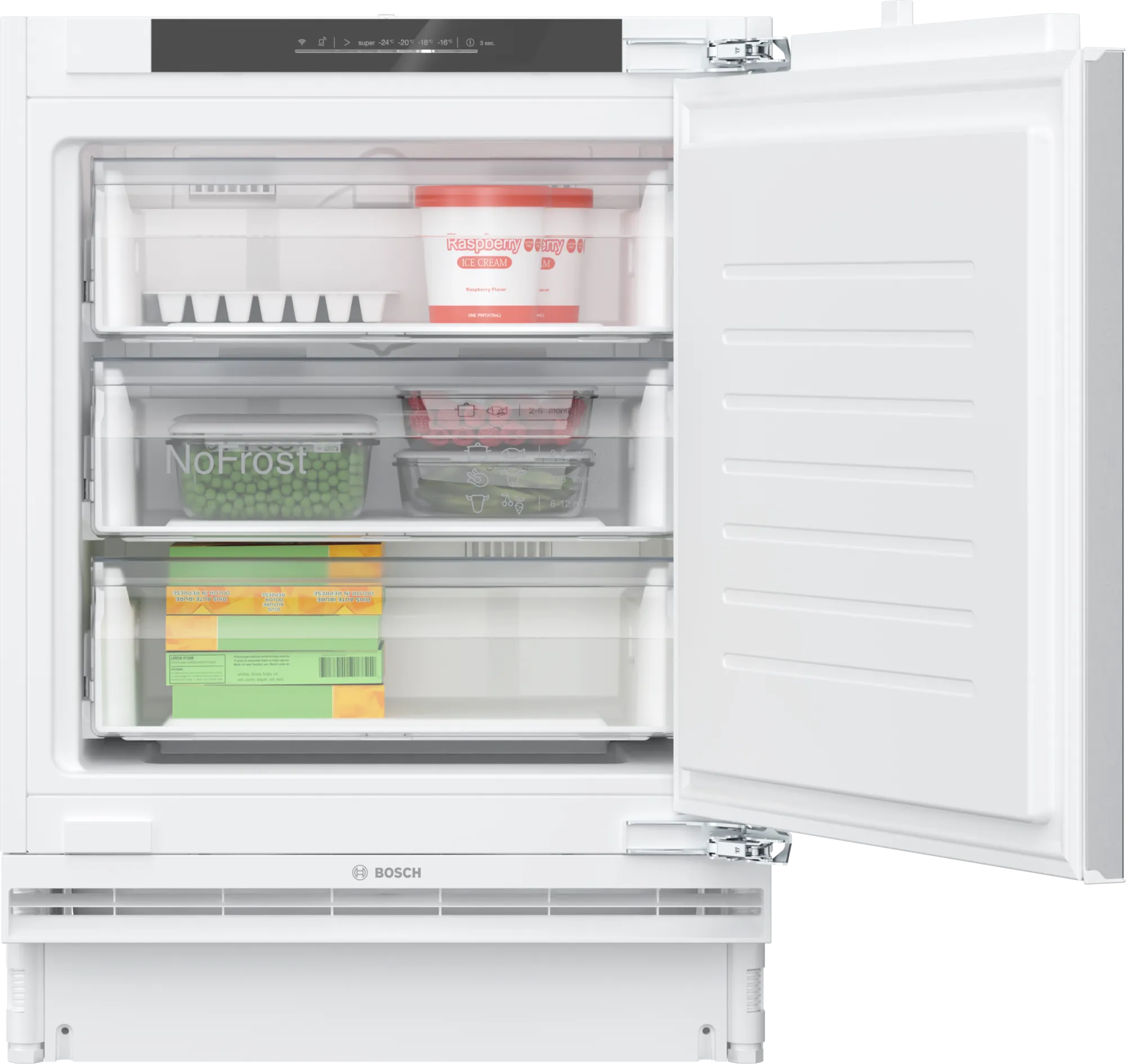 Bosch GUN21VFE0G 59.8cm Built In Undercounter Freezer - White
