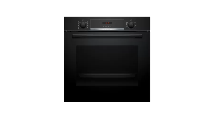 Bosch HBS573BB0B 60cm Series 4 Built-In Single Electric Pyrolytic Oven in Black
