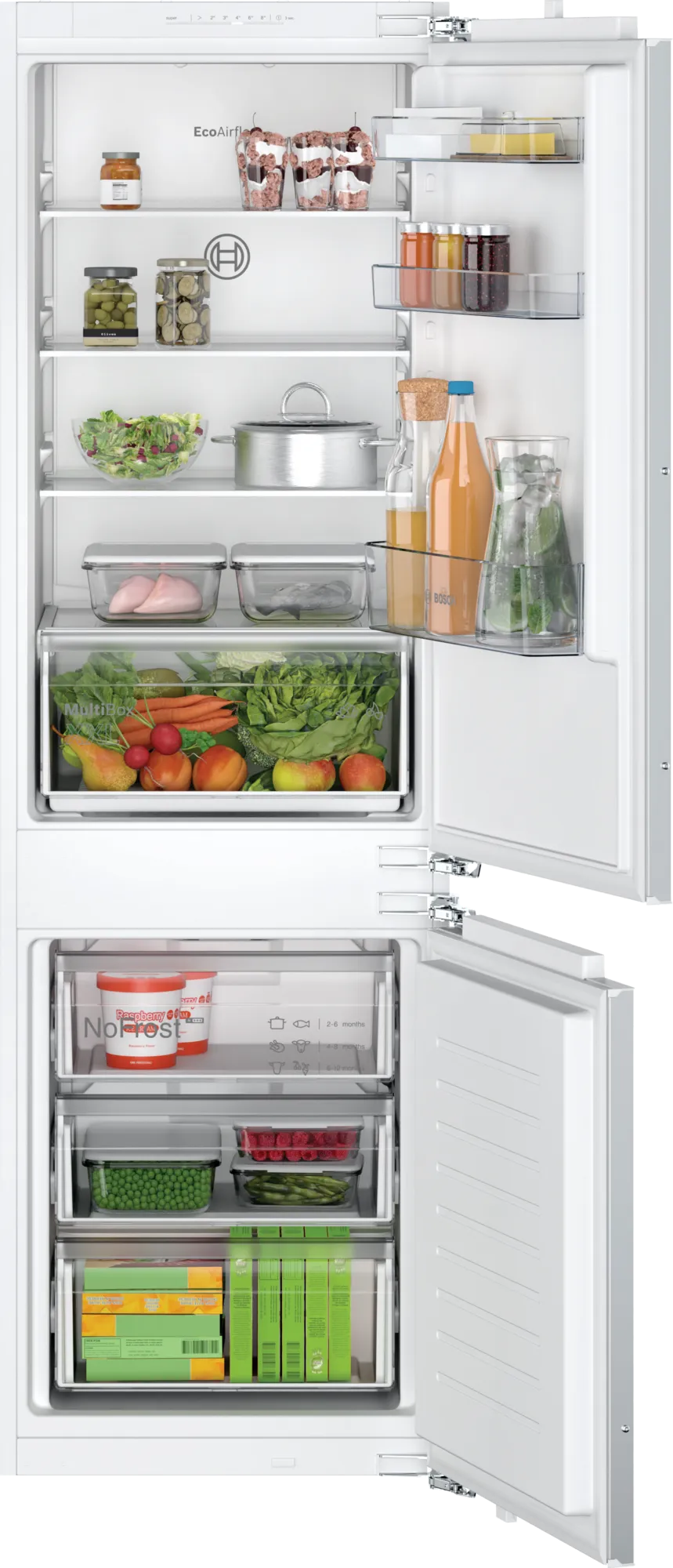 Bosch KIN86NFE0G 54.1cm 70/30 Integrated Frost Free Fridge Freezer