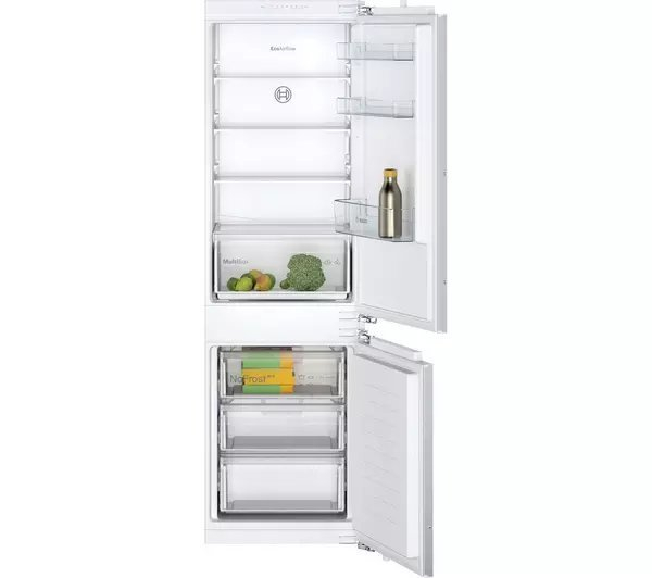 Bosch Series 2 KIN86NFF0G 54.1cm 60/40 Integrated Frost Free Fridge Freezer - Fixed Hinge