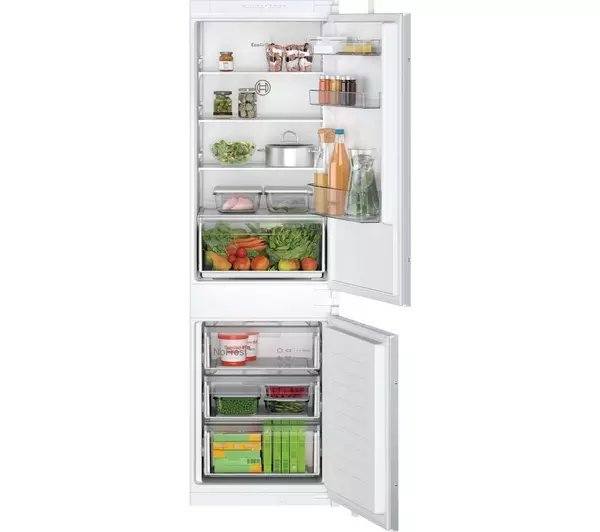 Bosch Series 2 KIN86NSF0G 54.1cm 60/40 Integrated Frost Free Fridge Freezer - Sliding Hinge