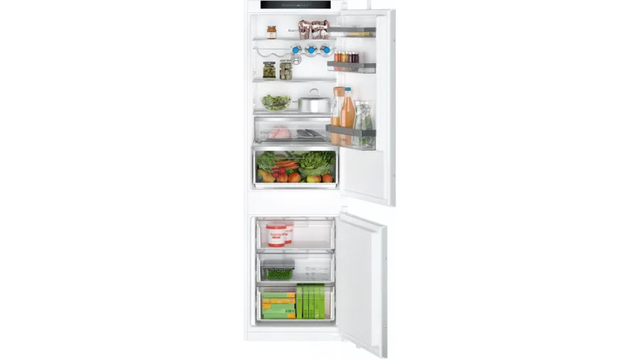 Bosch KIN86VSE0G 54.1cm 60/40 Integrated Frost Free Fridge Freezer - Sliding Hinge