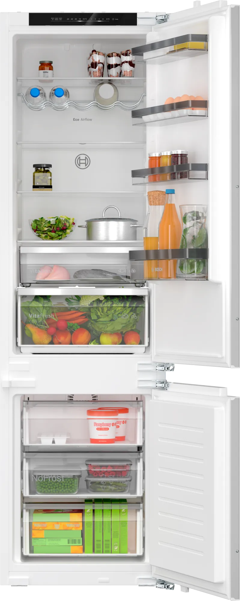 Bosch KIN96VFD0 55.8cm 70/30 Frost Free Fridge Freezer - White - Flat hinge