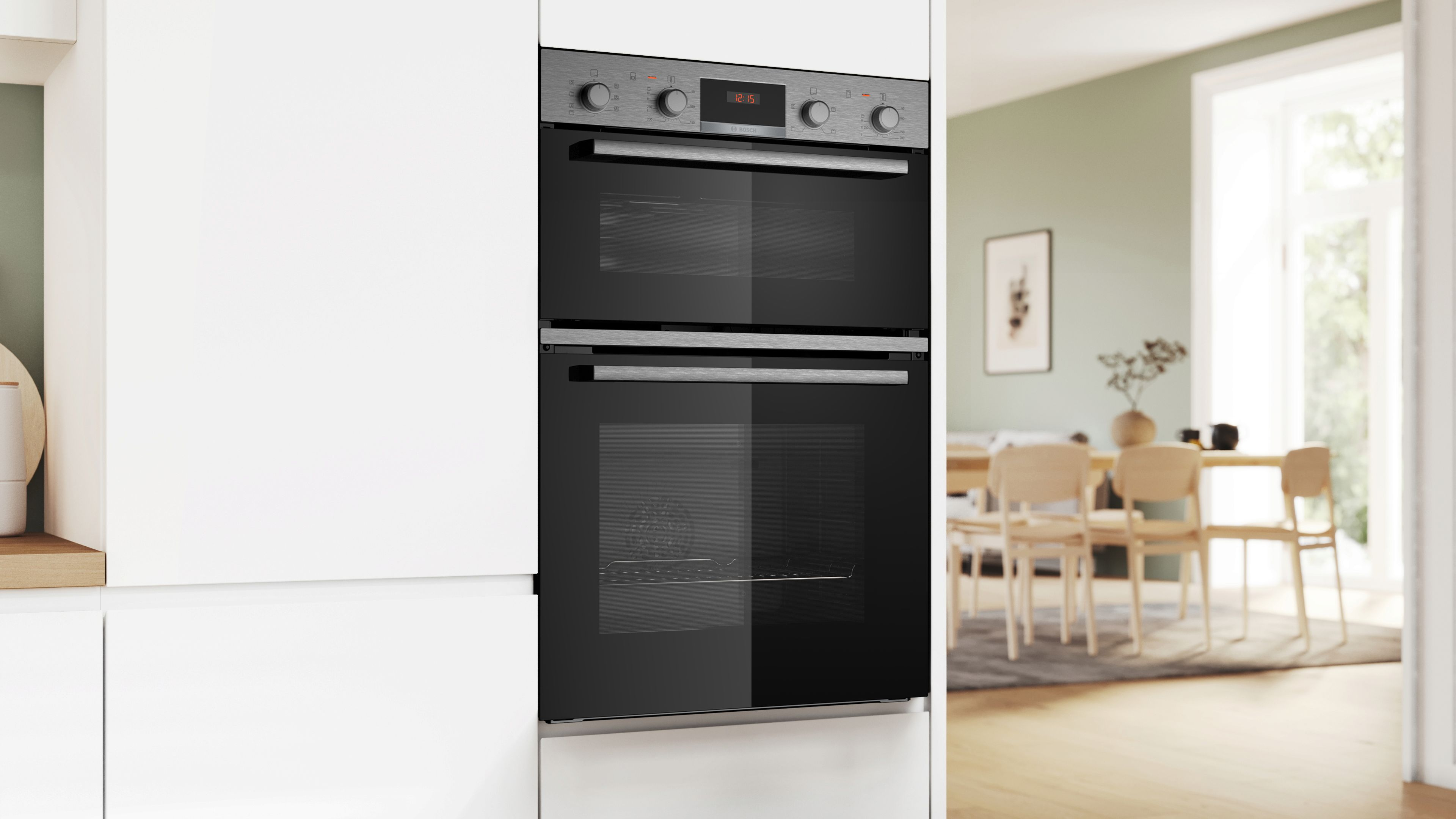 Bosch MBA533BS3B Series 4- 60cm Built In Double Oven - Stainless Steel