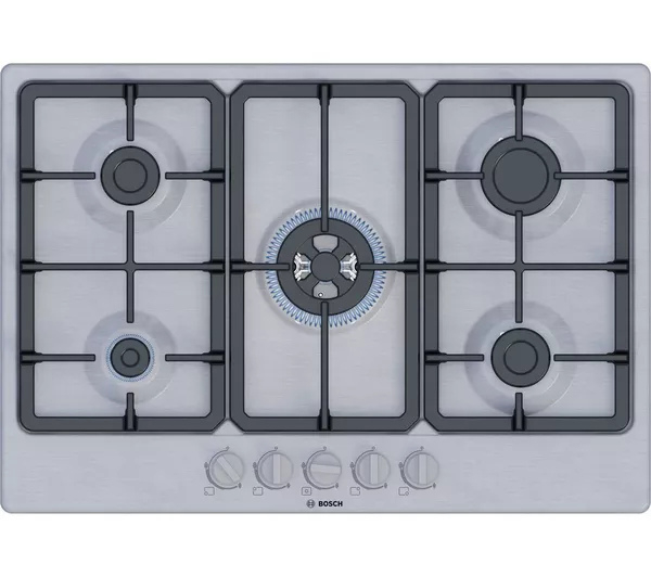 Bosch PGQ7B5K90 75cm Gas Hob - Stainless Steel