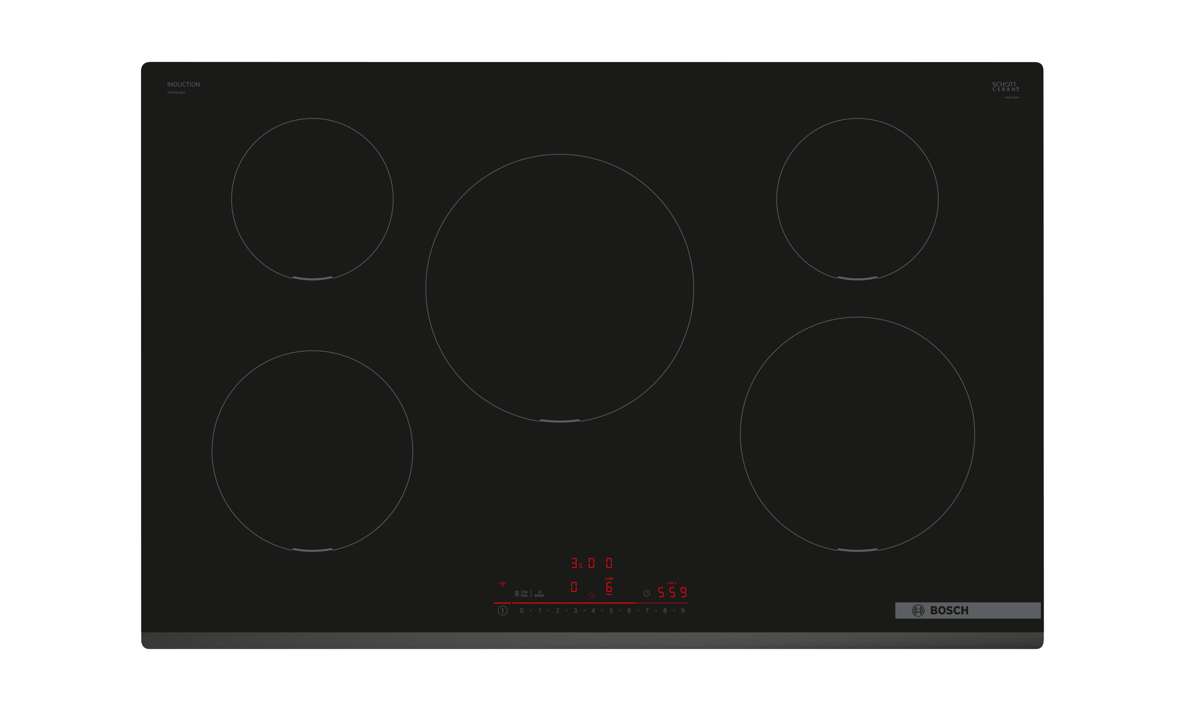 Bosch PIV831HB1E 80.2cm Induction Hob - Black