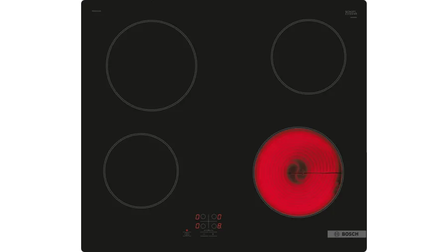 Bosch PKE61RAA8B 59.2cm Ceramic Hob - Black