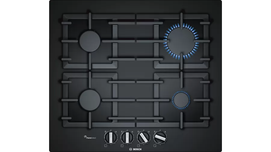 Bosch PPP6A6B90 59cm Gas Hob - Black