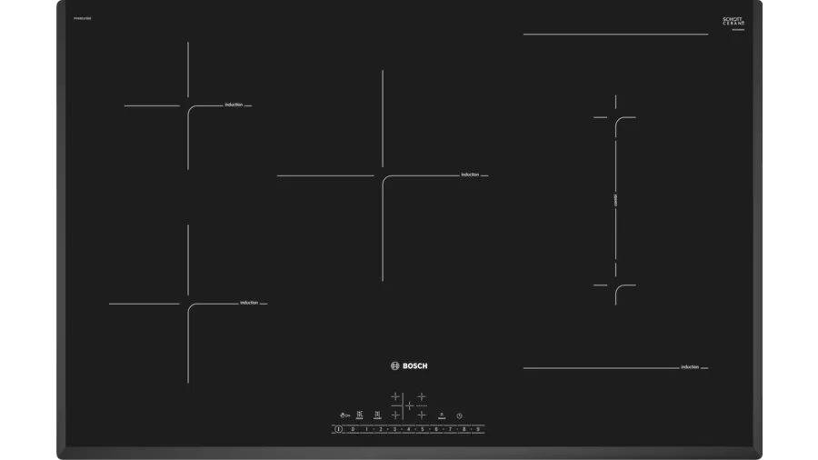 Bosch PVW851FB5E 80cm Series 6 Induction Hob - Black