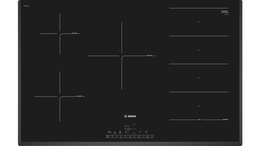 Bosch PXV851FC1E Series 6  80cm Induction Hob - Black