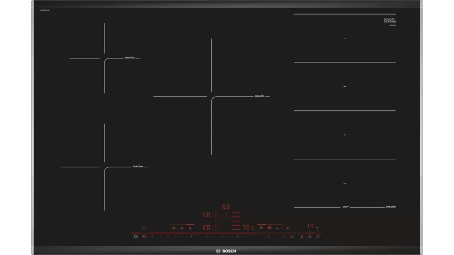 Bosch PXV875DV1E Series 8 80cm Induction Hob - Black