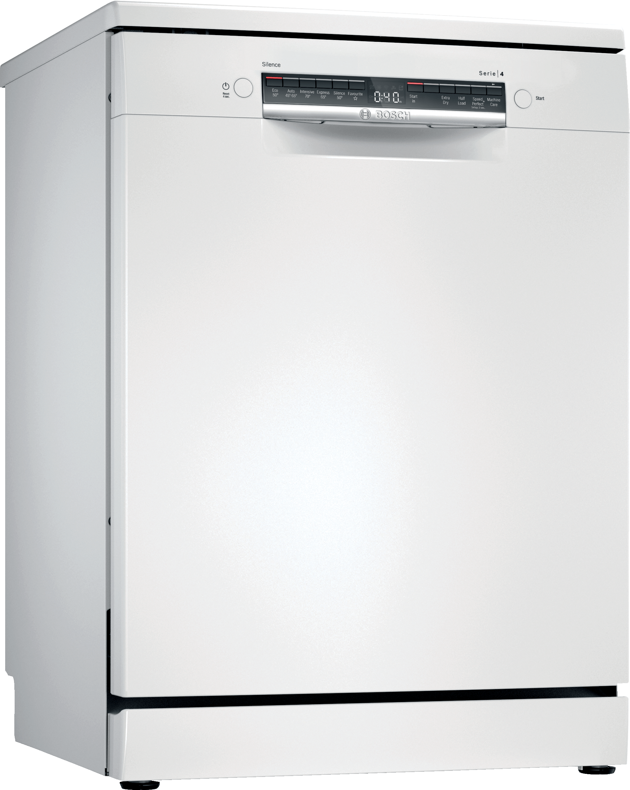 Bosch SGS4HCW40G Full Size Dishwasher with ExtraDry - White - 14 Place Settings