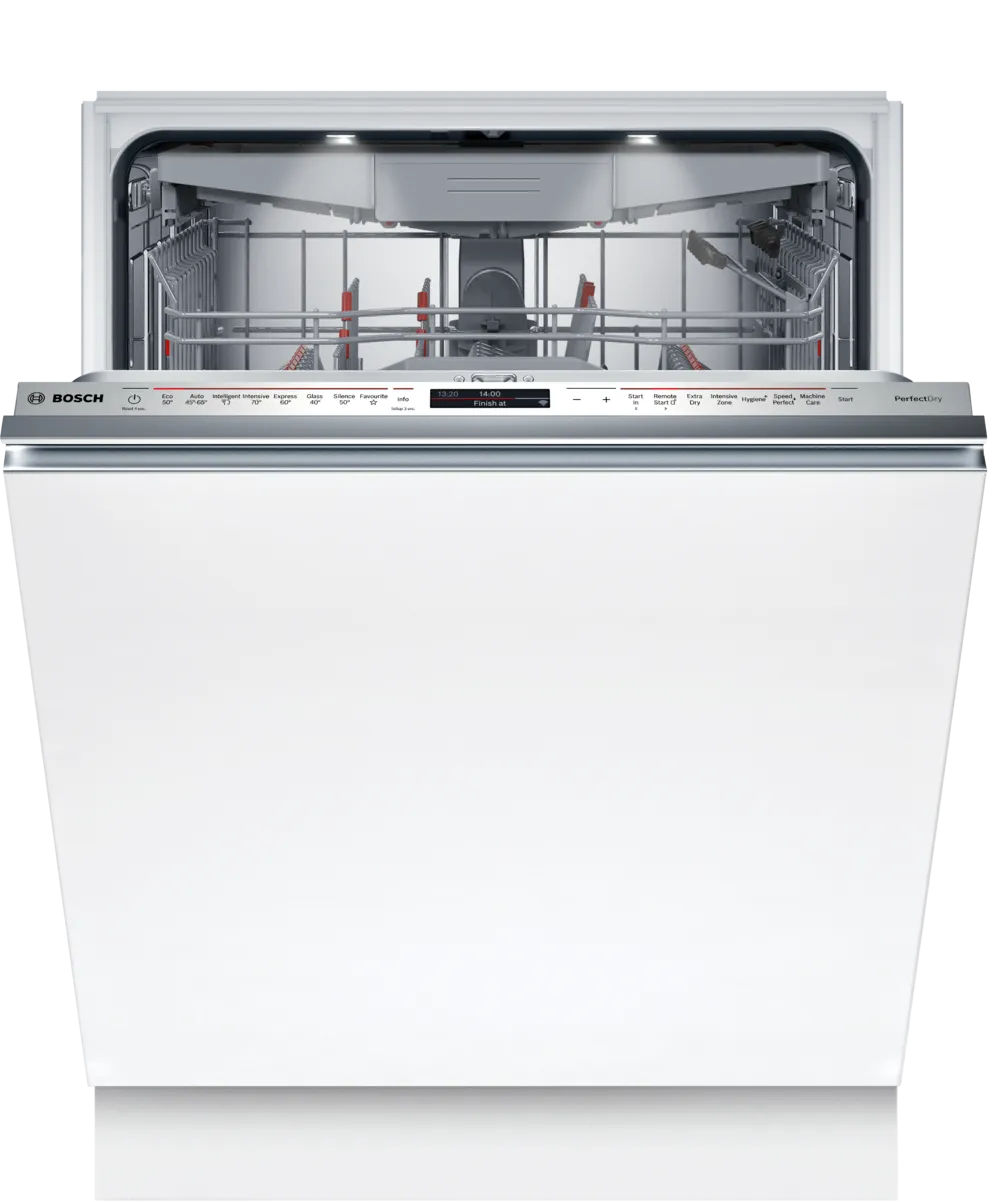 Bosch SMD8YCX03G 60cm Fully Integrated WiFi-enabled Dishwasher - 14 Place Settings
