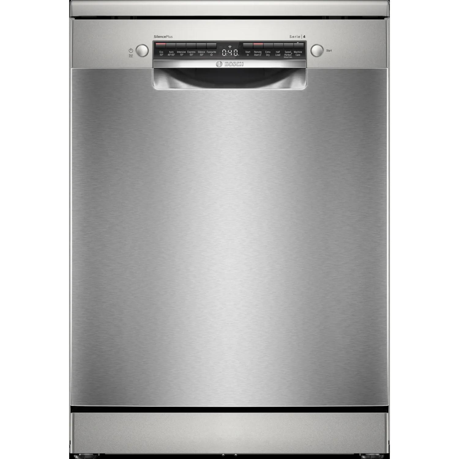Bosch SMS4EKI06G Dishwasher - Brushed Steel - 13 Place Settings